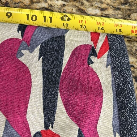 Nic + Zoe Parrot Print Cotton Blend Knee Length Pencil Skirt Size 4 - Picture 10 of 12